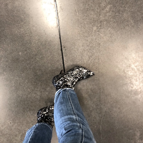 Valentino Sequin Stretch Ankle Bootie - Picture 3 of 4